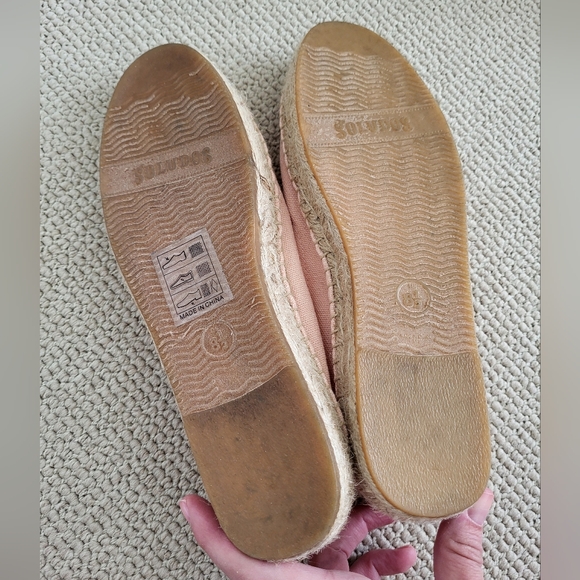 Peach colored All You Need Is Love Espadrilles - Picture 3 of 11